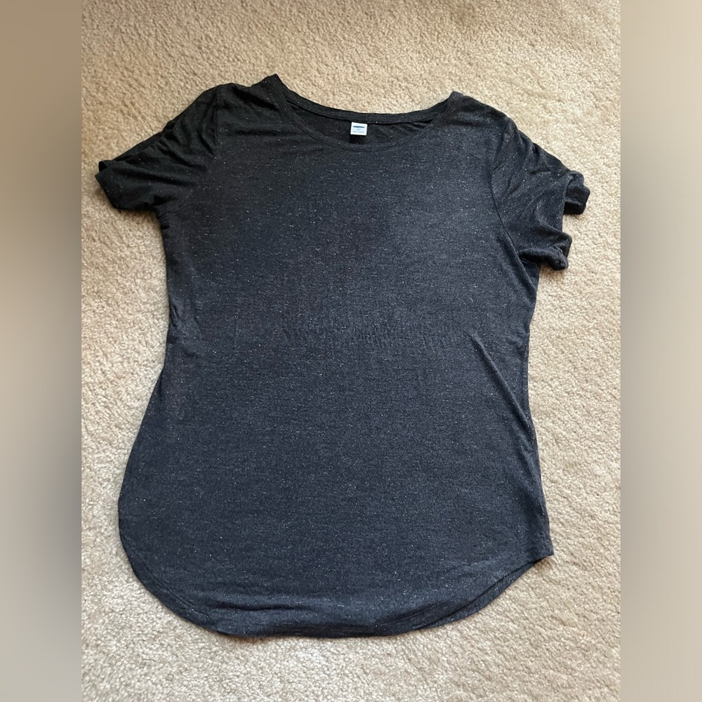 Old Navy Luxe Gray with Gold Specks Size Large Shirt